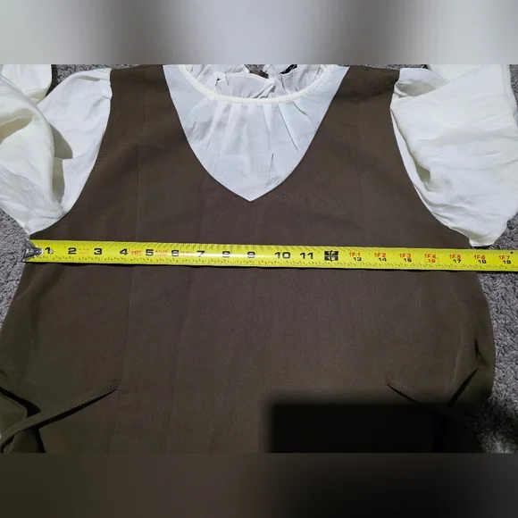 Brown Long Sleeve Dress - Picture 3 of 5